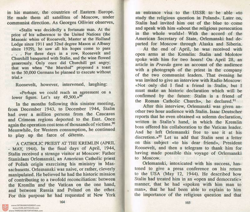 The Whole Truth About Fatima Volume 3 pages 164-165