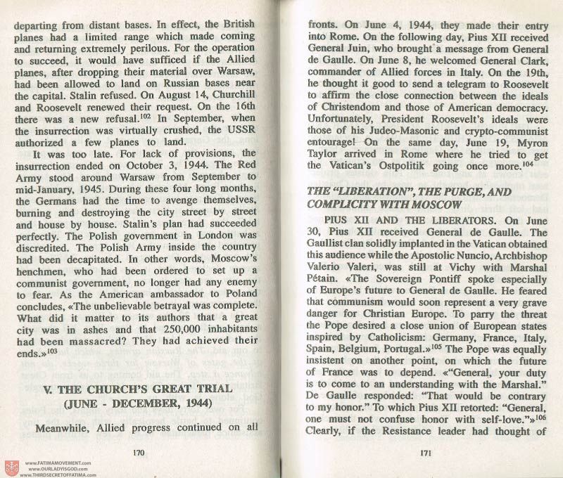 The Whole Truth About Fatima Volume 3 pages 170-171 class=