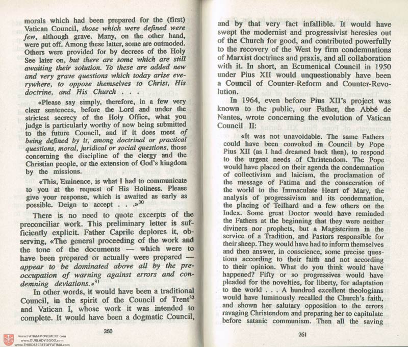 The Whole Truth About Fatima Volume 3 pages 260-261