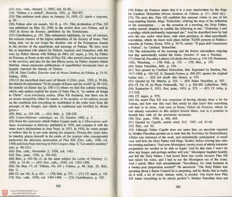 The Whole Truth About Fatima Volume 3 pages 302-303