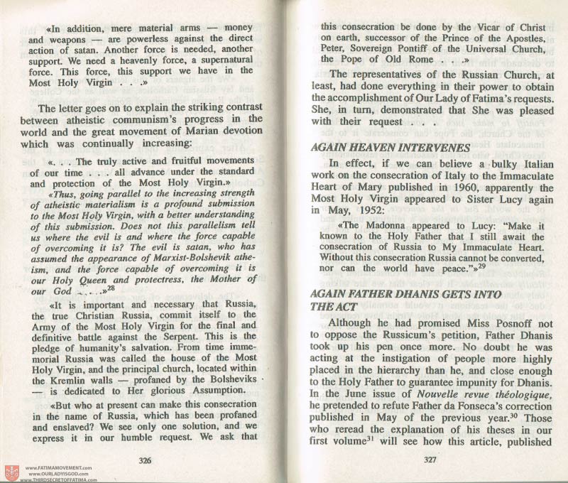 The Whole Truth About Fatima Volume 3 pages 326-327