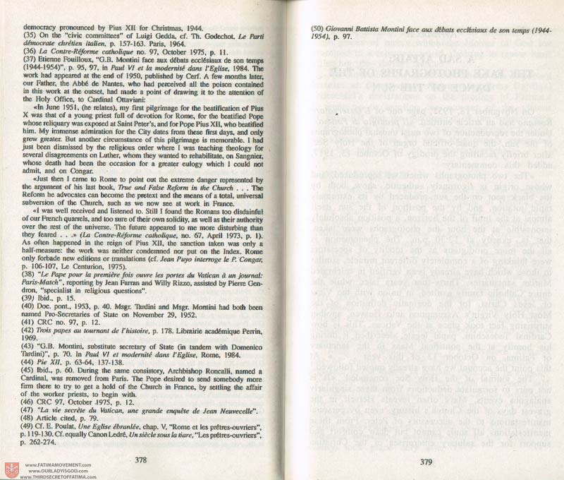The Whole Truth About Fatima Volume 3 pages 378-379