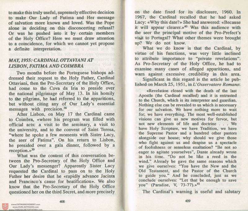 The Whole Truth About Fatima Volume 3 pages 408-409