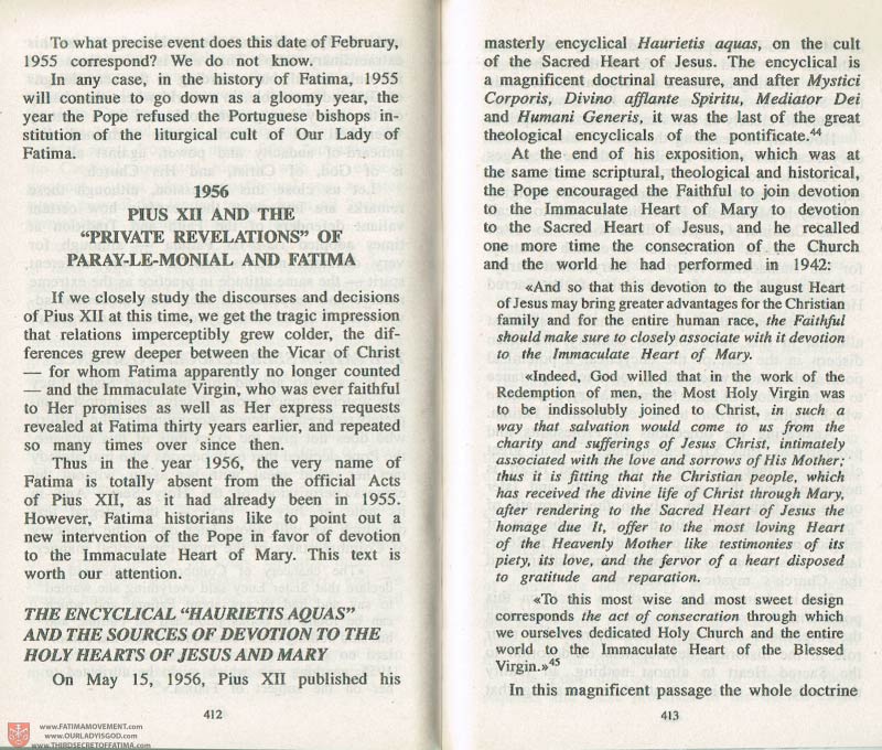 The Whole Truth About Fatima Volume 3 pages 412-413