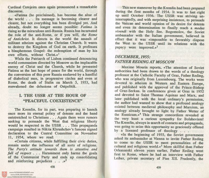 The Whole Truth About Fatima Volume 3 pages 438-439