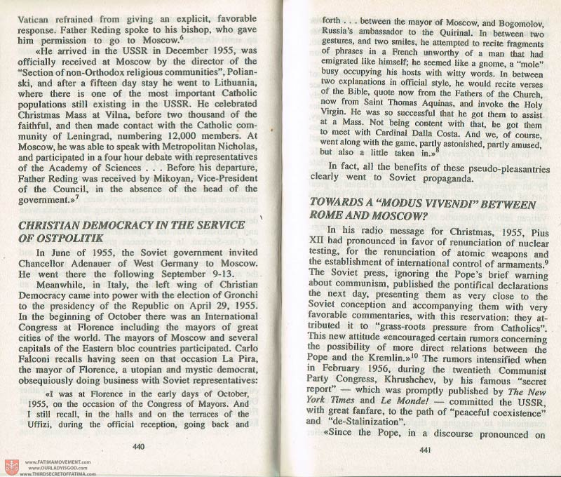 The Whole Truth About Fatima Volume 3 pages 440-441