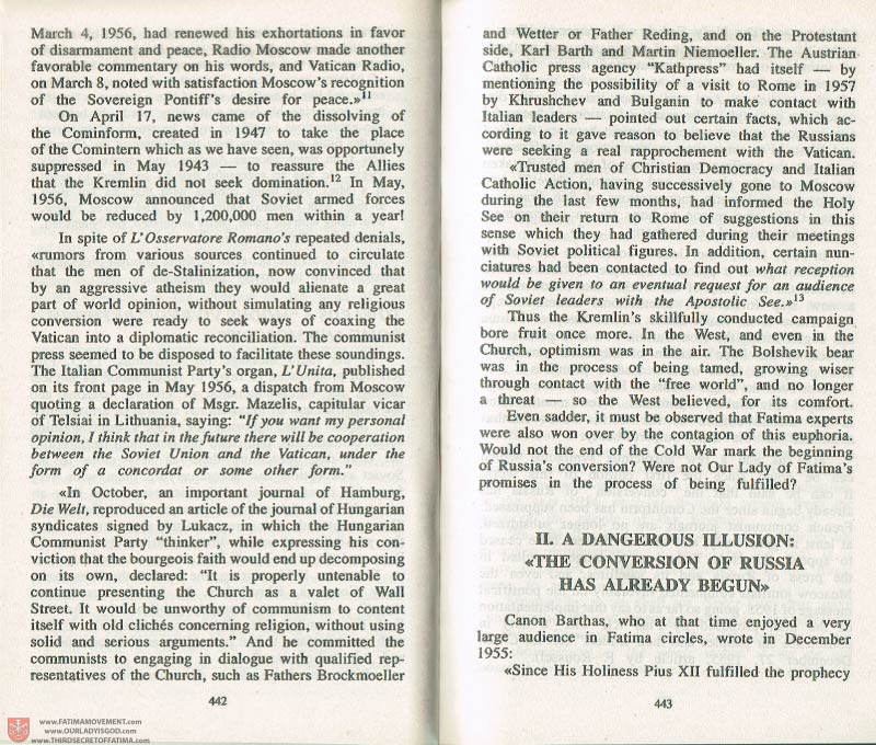The Whole Truth About Fatima Volume 3 pages 442-443