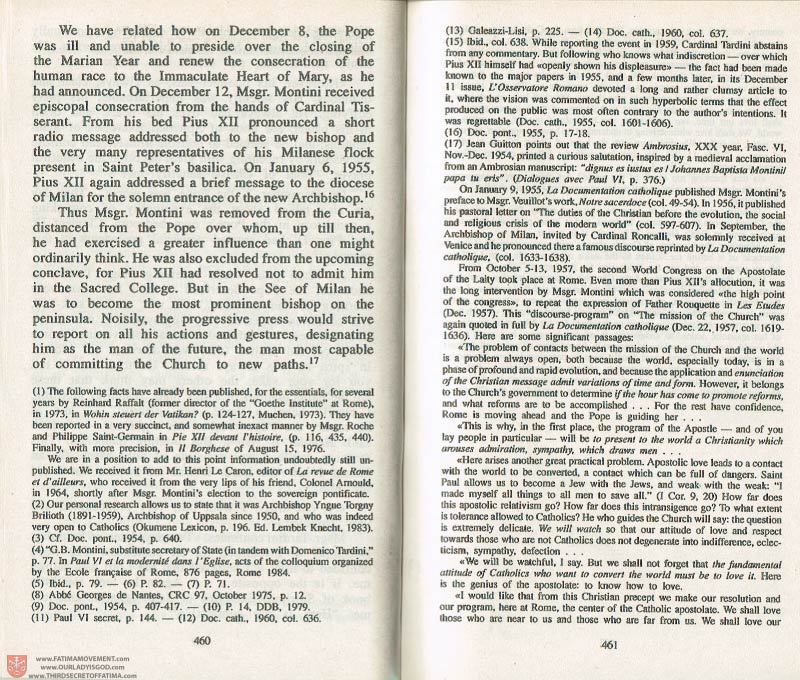 The Whole Truth About Fatima Volume 3 pages 460-461