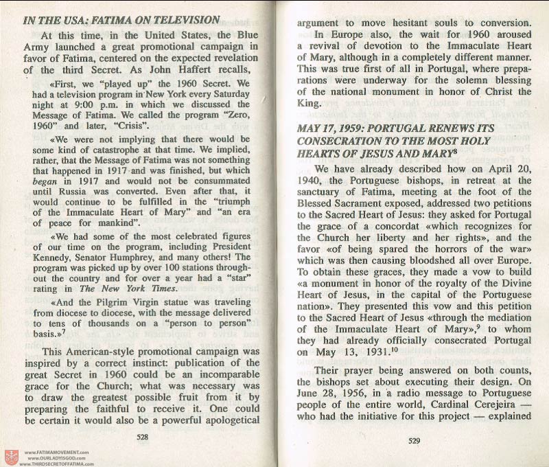 The Whole Truth About Fatima Volume 3 pages 528-529