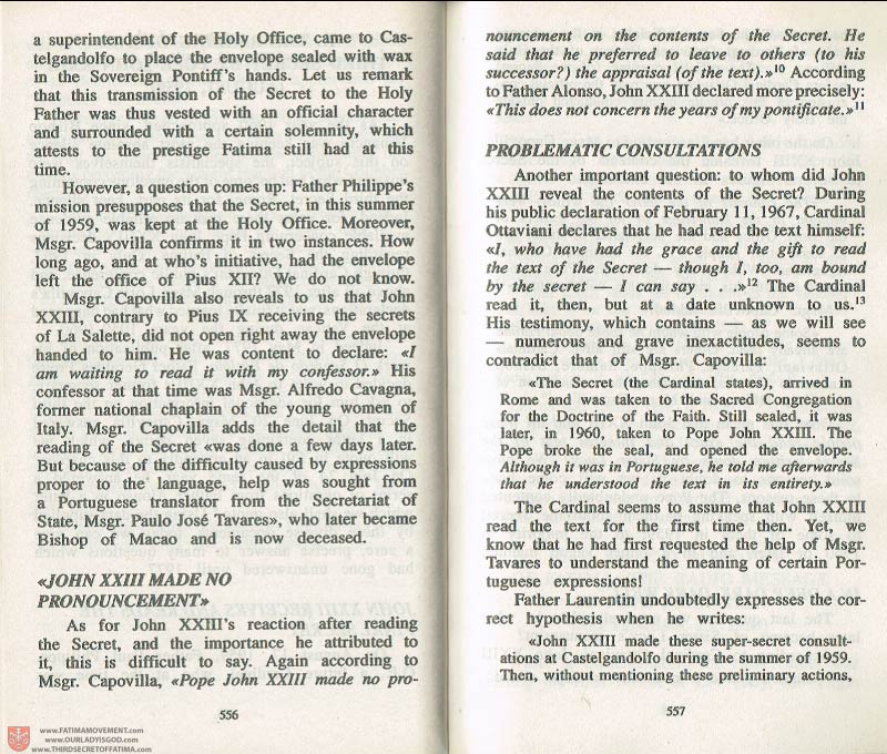 The Whole Truth About Fatima Volume 3 pages 556-557