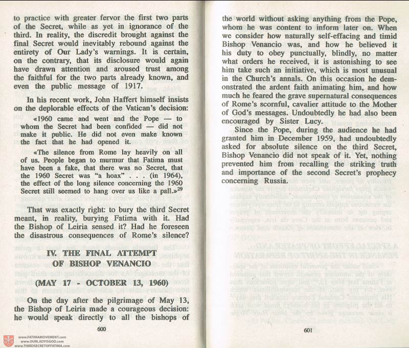 The Whole Truth About Fatima Volume 3 pages 600-601