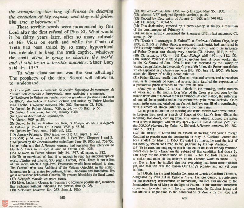 The Whole Truth About Fatima Volume 3 pages 618-619