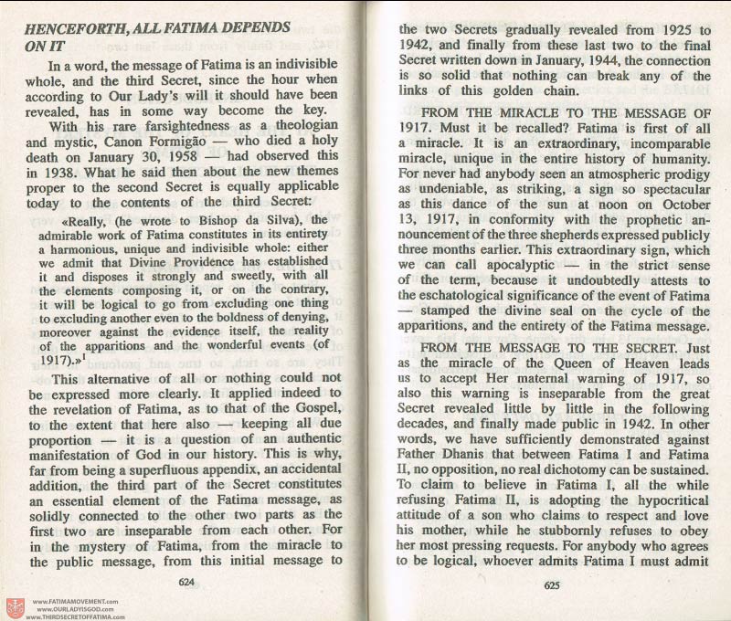 The Whole Truth About Fatima Volume 3 pages 624-625
