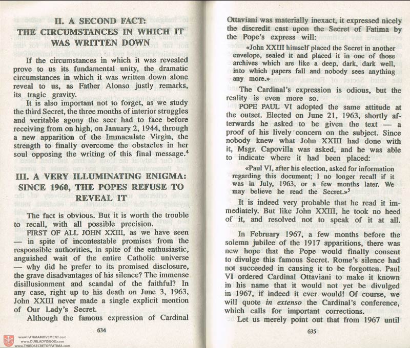The Whole Truth About Fatima Volume 3 pages 634-635