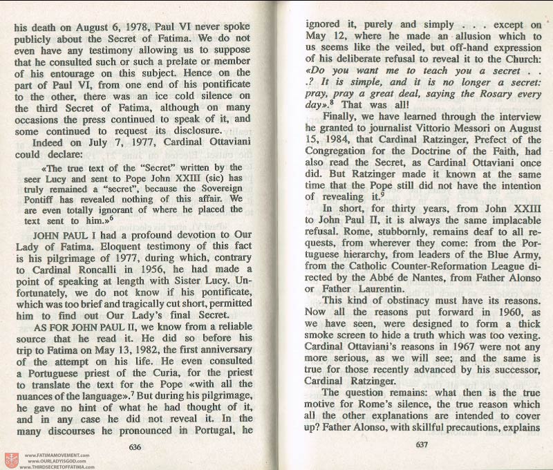 The Whole Truth About Fatima Volume 3 pages 636-637