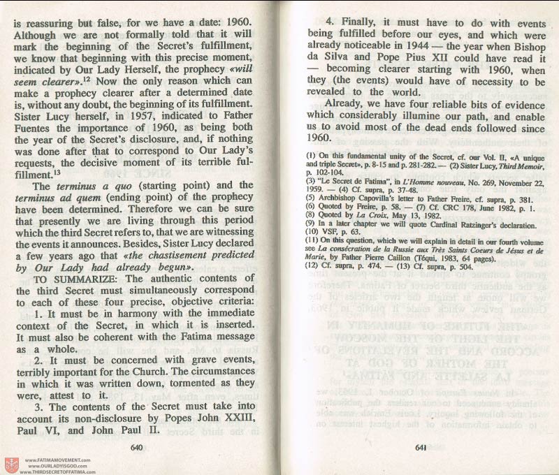 The Whole Truth About Fatima Volume 3 pages 640-641
