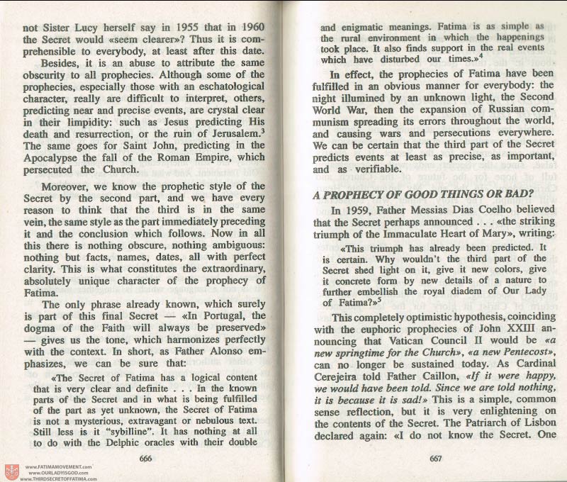 The Whole Truth About Fatima Volume 3 pages 666-667