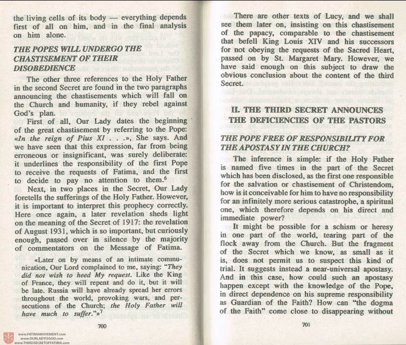 The Whole Truth About Fatima Volume 3 pages 700-701