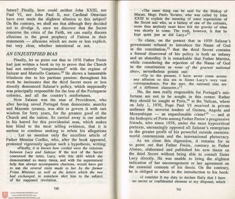 The Whole Truth About Fatima Volume 3 pages 740-741