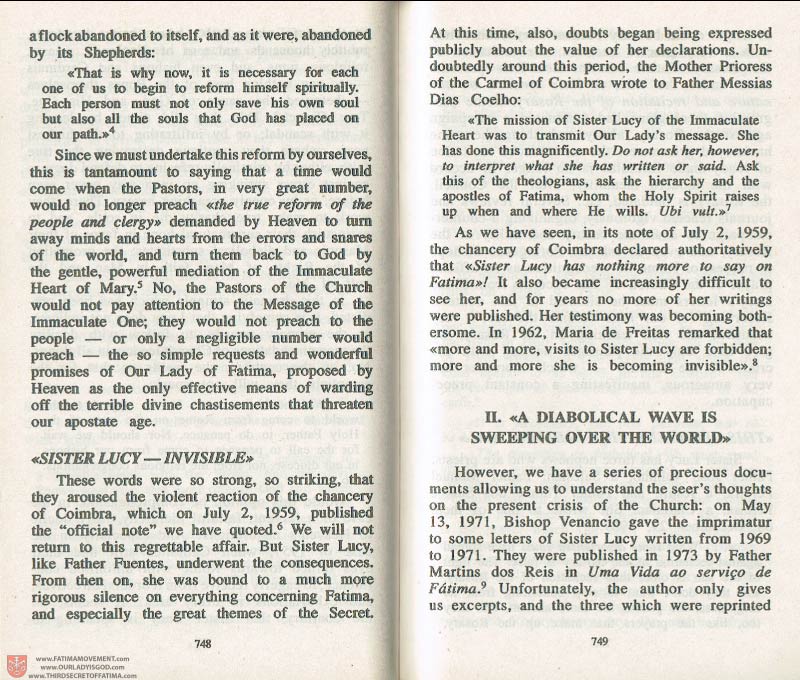 The Whole Truth About Fatima Volume 3 pages 748-749