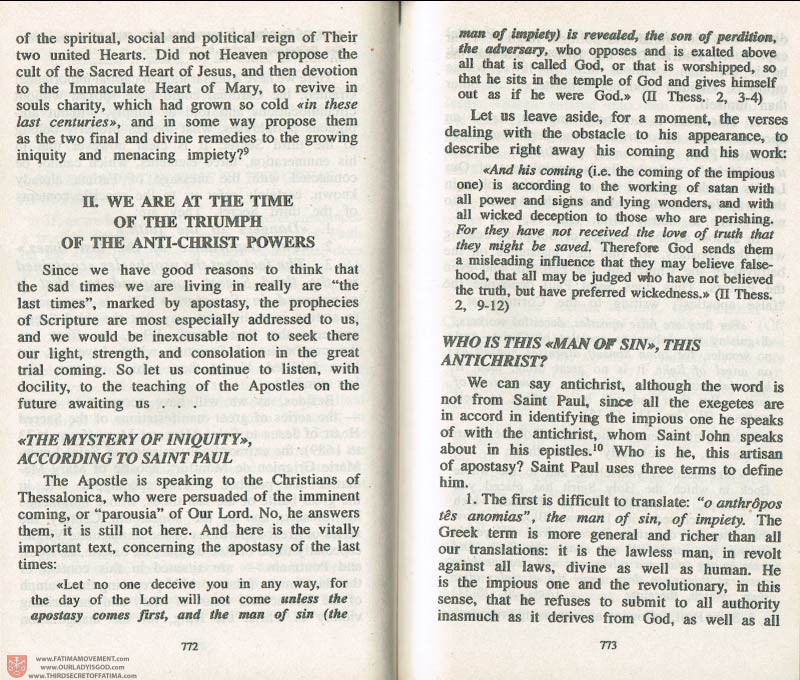 The Whole Truth About Fatima Volume 3 pages 772-773