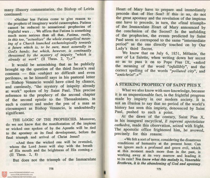 The Whole Truth About Fatima Volume 3 pages 778-779