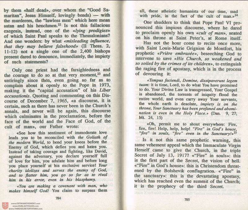 The Whole Truth About Fatima Volume 3 pages 784-785