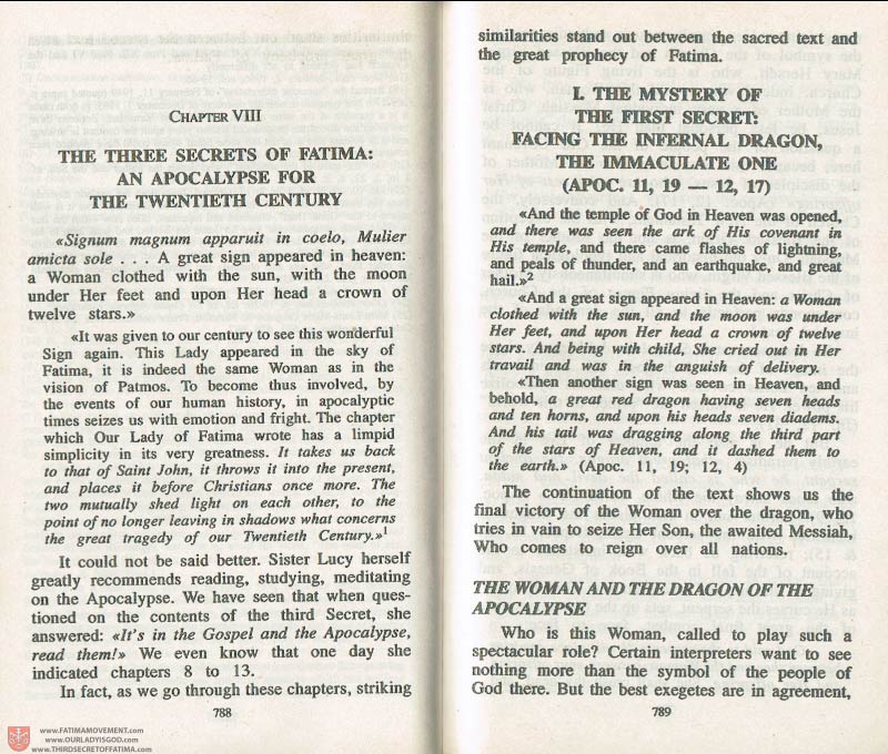 The Whole Truth About Fatima Volume 3 pages 788-789
