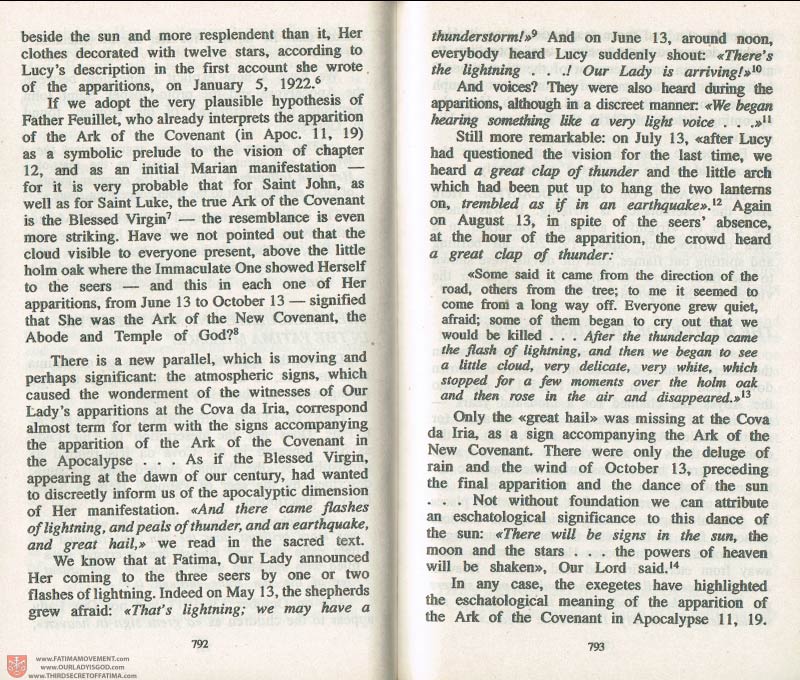 The Whole Truth About Fatima Volume 3 pages 792-793
