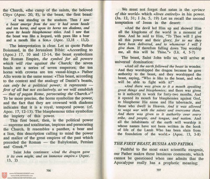 The Whole Truth About Fatima Volume 3 pages 796-797