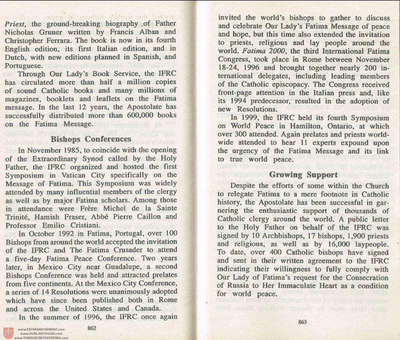 The Whole Truth About Fatima Volume 3 pages 862-863