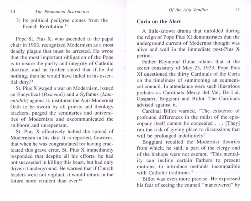 The Permanent Instruction of the Alta Vendita: A Masonic Blueprint for the Subversion of The Catholic Church page 14-15