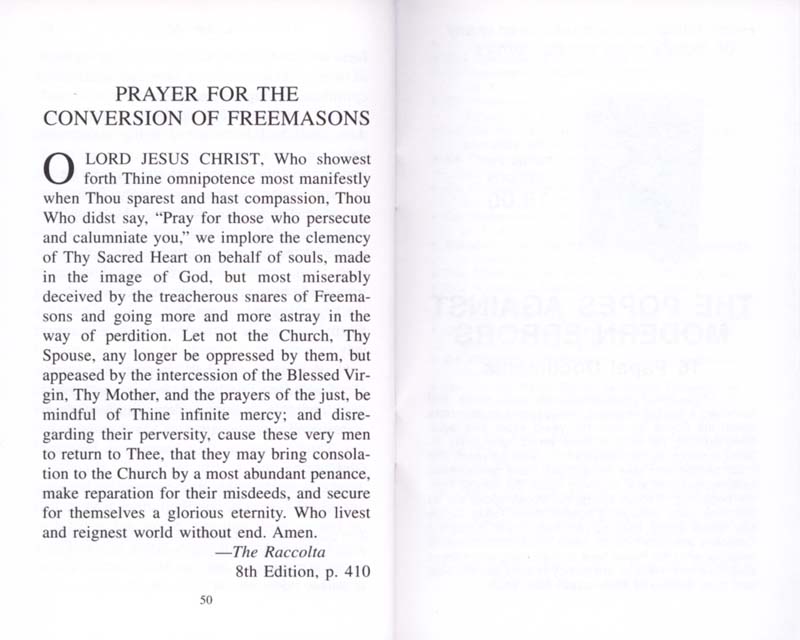 The Permanent Instruction of the Alta Vendita: A Masonic Blueprint for the Subversion of The Catholic Church page 50