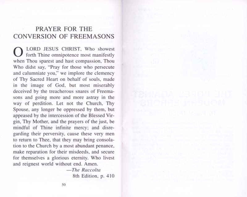 The Permanent Instruction of the Alta Vendita: A Masonic Blueprint for the Subversion of The Catholic Church page 50