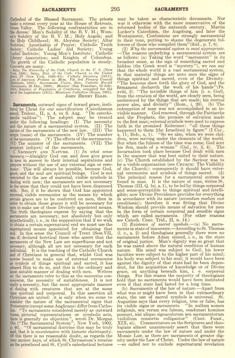 Catholic Encyclopedia: Sacraments page 295