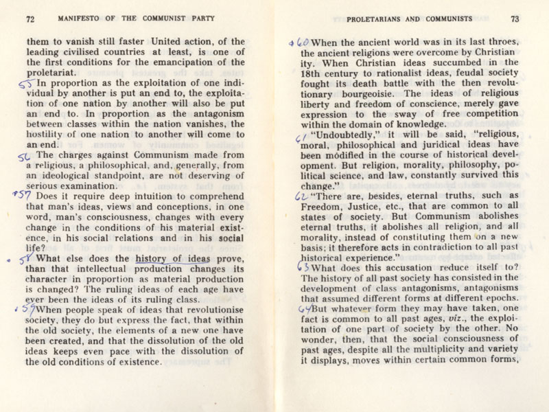 Jewish Freemason Karl Marx's Communist Manifesto, 1977 copy page 0398
