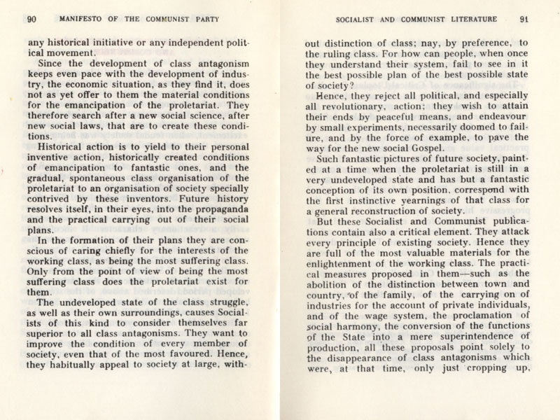 Jewish Freemason Karl Marx's Communist Manifesto, 1977 copy page 048