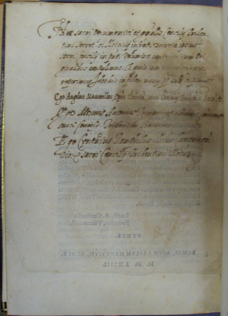 Council of Trent Depaul Special Collections photo 21