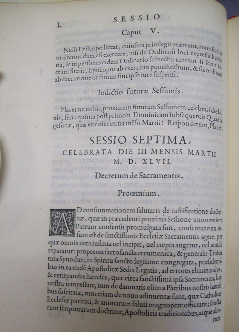 Council of Trent Depaul Special Collections photo 70