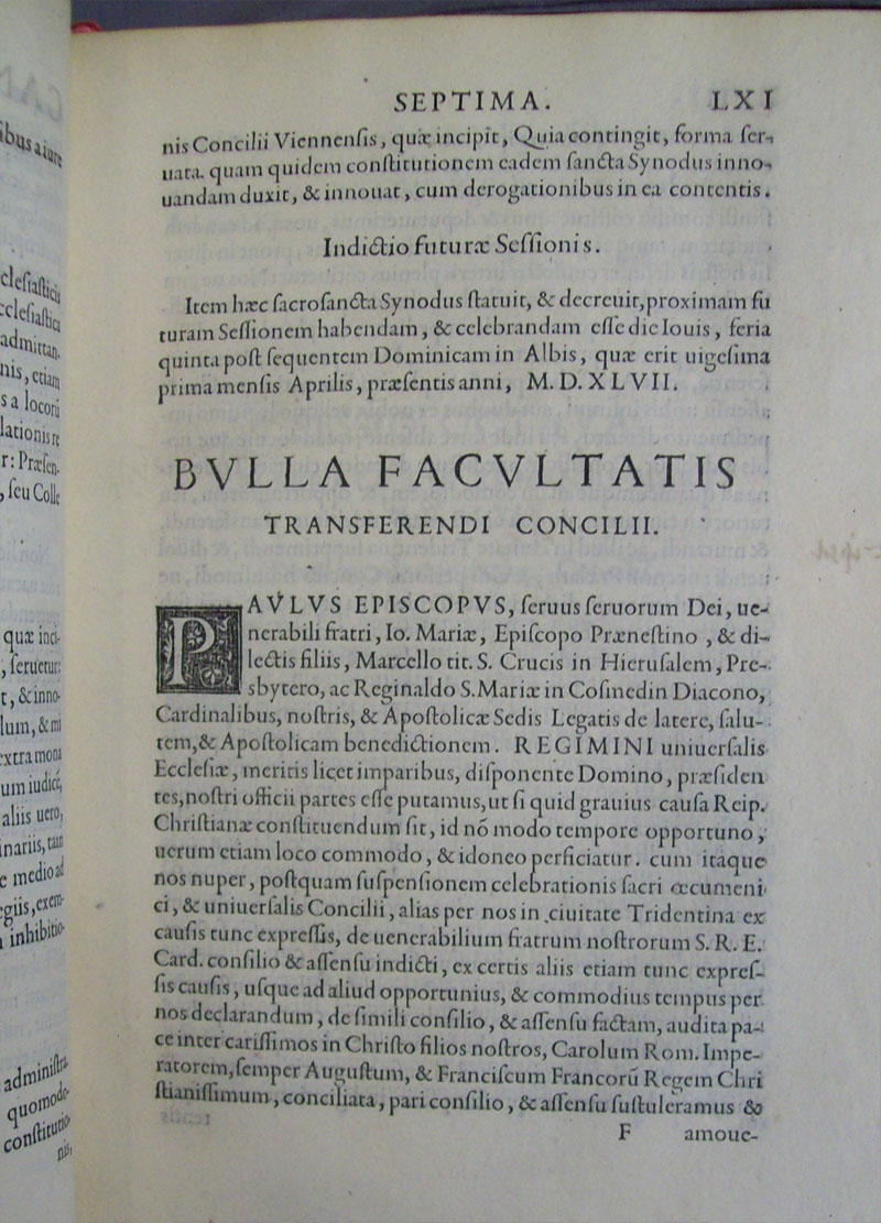 Council of Trent Depaul Special Collections photo 81
