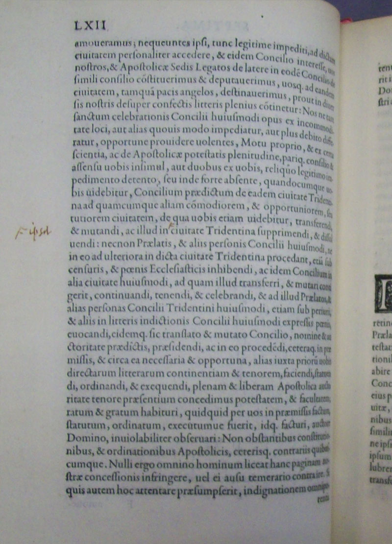 Council of Trent Depaul Special Collections photo 82