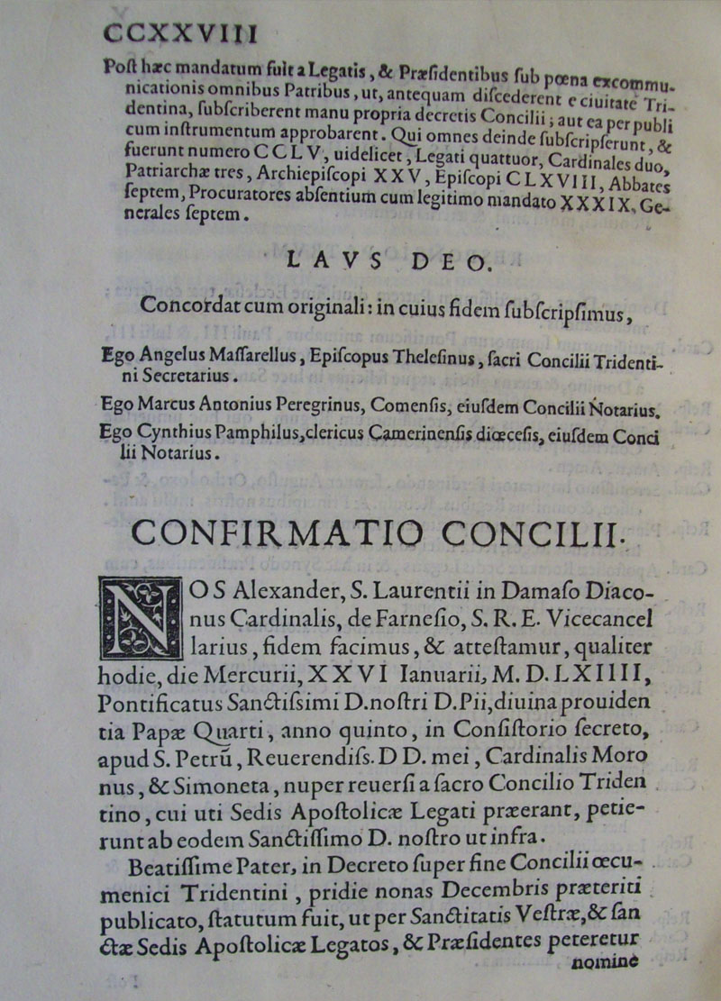 Council of Trent Depaul Special Collections photo 84