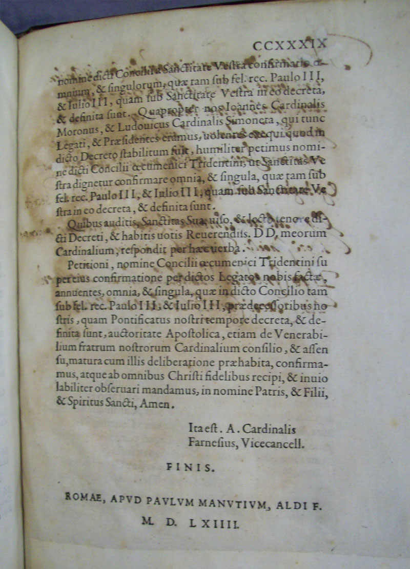 Council of Trent Depaul Special Collections photo 85