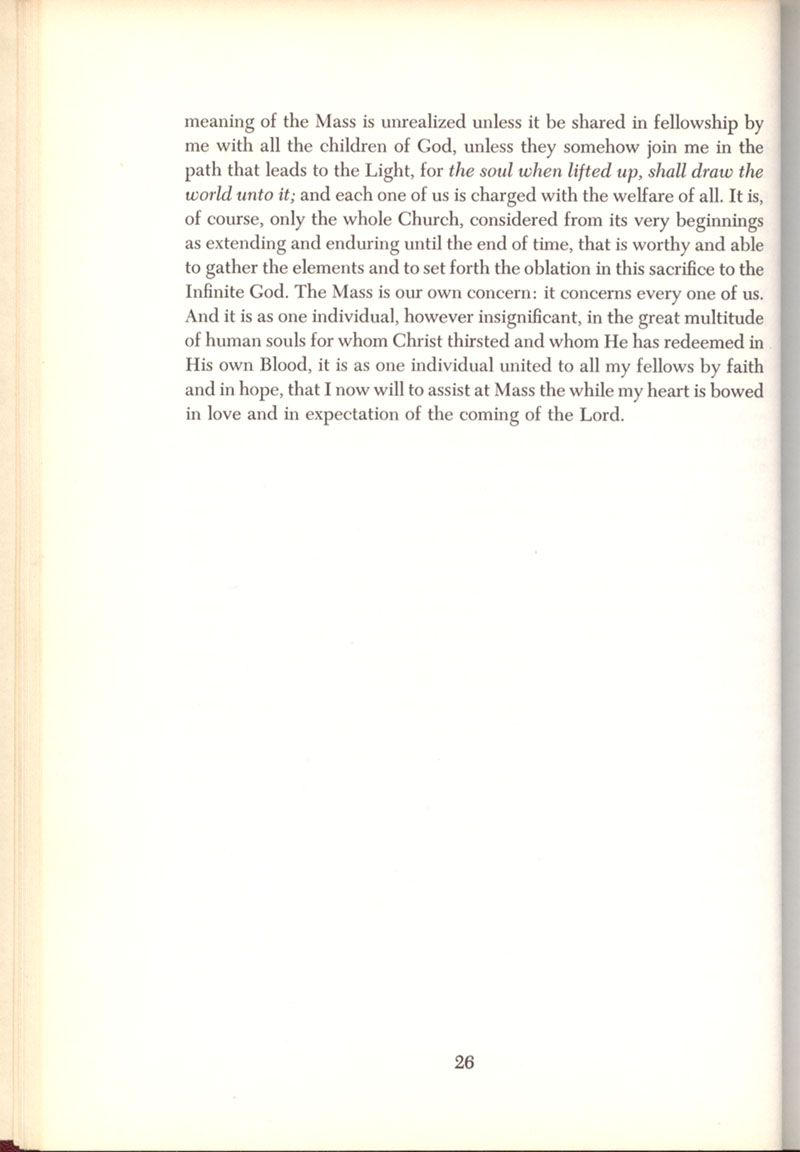 Freemason Bishop Fulton Sheen “The Mass” in 1958, page 26