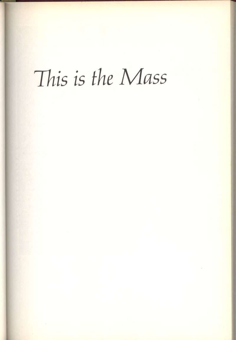 Freemason Bishop Fulton Sheen “The Mass” in 1958, page 27