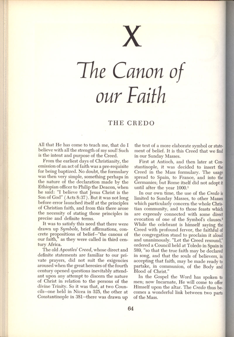 Freemason Bishop Fulton Sheen “The Mass” in 1958, page 64