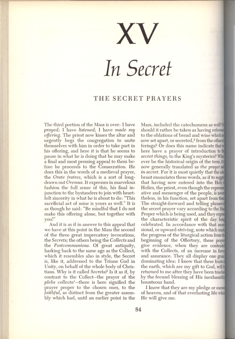 Freemason Bishop Fulton Sheen “The Mass” in 1958, page 84