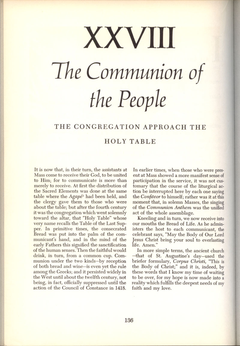 Freemason Bishop Fulton Sheen “The Mass” in 1958, page 136