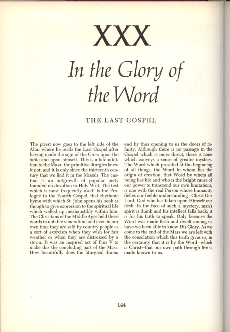 Freemason Bishop Fulton Sheen “The Mass” in 1958, page 144
