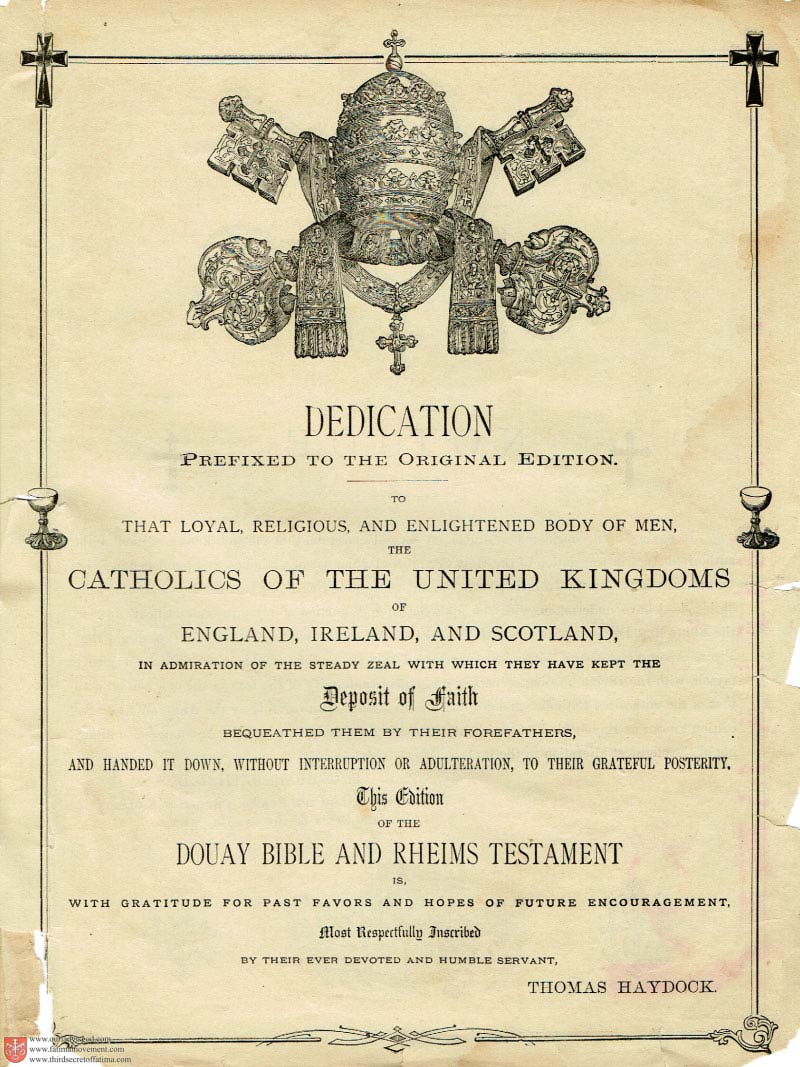 The Haydock Douay Rheims Bible page 0000